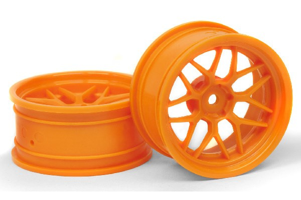 TECH 7 WHEEL ORANGE (6MM/2PCS) i gruppen LEKSAKER, BARN- & BABYPRODUKTER / Radiostyrt / Reservdelar & Extra Tillbehör / HPI / Fälgar / Onroad hos TP E-commerce Nordic AB (A04560)