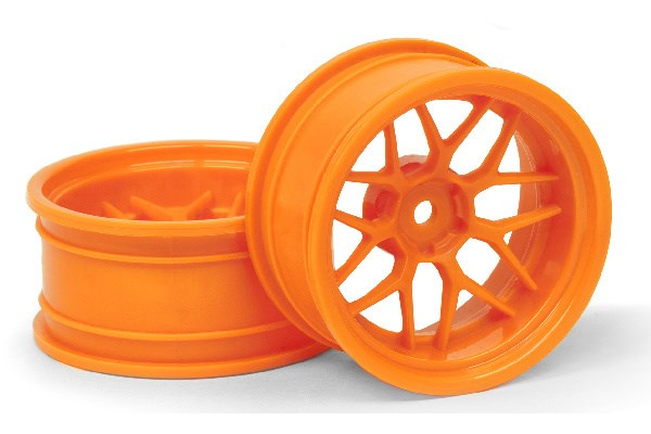 TECH 7 WHEEL ORANGE (9MM/2PCS) i gruppen LEKSAKER, BARN- & BABYPRODUKTER / Radiostyrt / Reservdelar & Extra Tillbehör / HPI / Fälgar / Onroad hos TP E-commerce Nordic AB (A04561)