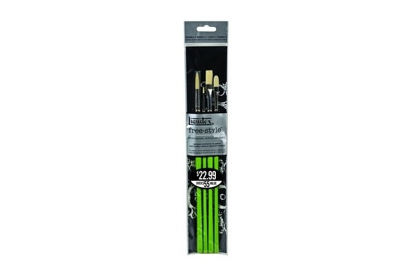 Free Style Penselset 4-pack i gruppen SPORT, FRITID & HOBBY / Hobby / Måla & Rita / Penslar hos TP E-commerce Nordic AB (A04749)