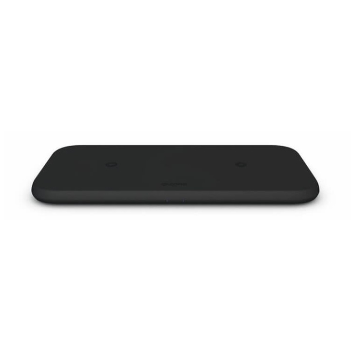 Zens Essential Dual Laddare QI 220V 10W Svart 5mm Slim (Apple + Samsung QC) i gruppen SMARTPHONE & SURFPLATTOR / Laddare & Kablar / Trådlösa Qi laddare hos TP E-commerce Nordic AB (A04946)