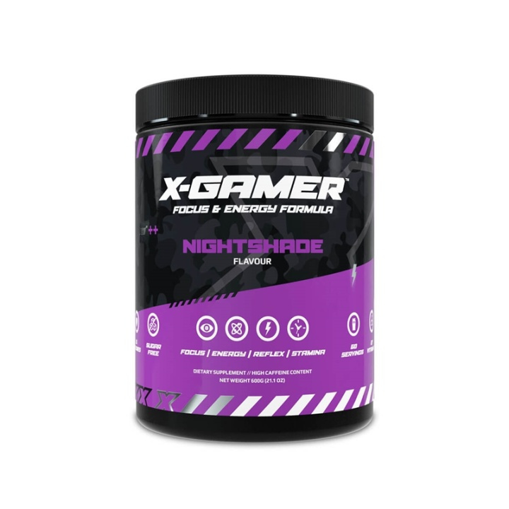 X-GAMER X-Tubz Nightshade 600g i gruppen DATORER & KRINGUTRUSTNING / Gaming / Energidryck för Gamers hos TP E-commerce Nordic AB (A05031)