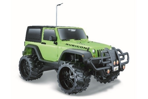 Off-Road Jeep Wrangler Rubicon 1:16 27/40Mhz green i gruppen LEKSAKER, BARN- & BABYPRODUKTER / Radiostyrt / Radiostyrda bilar hos TP E-commerce Nordic AB (A05080)