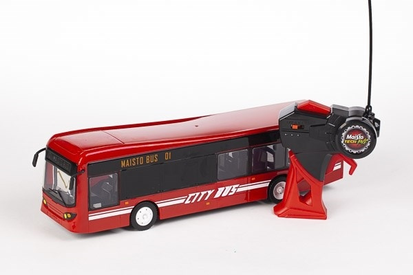 City Bus R/C 33cm 27Mhz red i gruppen LEKSAKER, BARN- & BABYPRODUKTER / Radiostyrt / Radiostyrda bilar hos TP E-commerce Nordic AB (A05099)