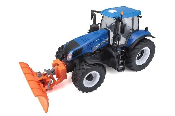 New Holland Tractor w/snow plow R/C 1:16 27MHz i gruppen LEKSAKER, BARN- & BABYPRODUKTER / Radiostyrt / Radiostyrda bilar hos TP E-commerce Nordic AB (A05113)
