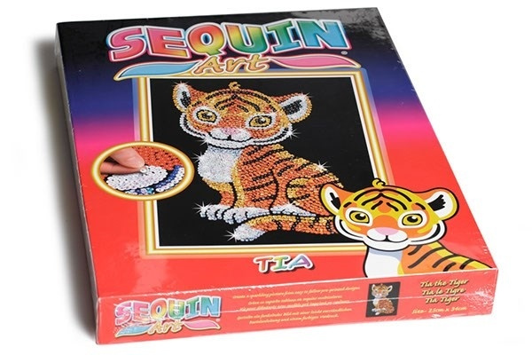 Sequin Art Tia Tiger 25x34cm i gruppen SPORT, FRITID & HOBBY / Hobby / Måla & Rita / Diamond Painting/Paljettkonst hos TP E-commerce Nordic AB (A05152)