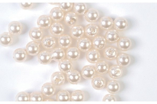 Plastpärlor 4mm 500g, Creme i gruppen SPORT, FRITID & HOBBY / Hobby / Pärlor / Plastpärlor hos TP E-commerce Nordic AB (A05196)