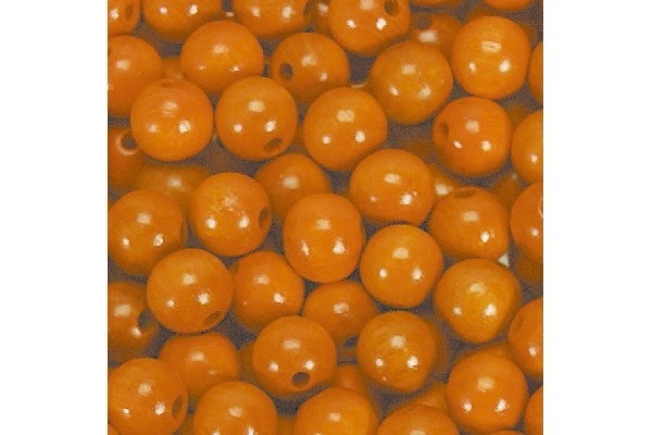 Träpärlor 5mm 1000 st, Orange i gruppen SPORT, FRITID & HOBBY / Hobby / Pärlor / Träpärlor hos TP E-commerce Nordic AB (A05263)