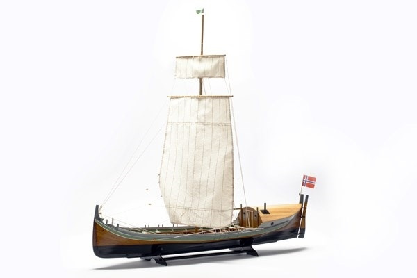 1:20 Nordlandsbaaden - wooden hull i gruppen SPORT, FRITID & HOBBY / Hobby / Trämodeller / Skepp hos TP E-commerce Nordic AB (A05399)