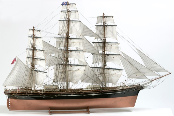 1:75 Cutty Sark -Wooden hull i gruppen SPORT, FRITID & HOBBY / Hobby / Trämodeller / Skepp hos TP E-commerce Nordic AB (A05412)