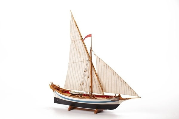 1:80 LE MARTEGAOU - Wooden hull i gruppen SPORT, FRITID & HOBBY / Hobby / Trämodeller / Skepp hos TP E-commerce Nordic AB (A05438)