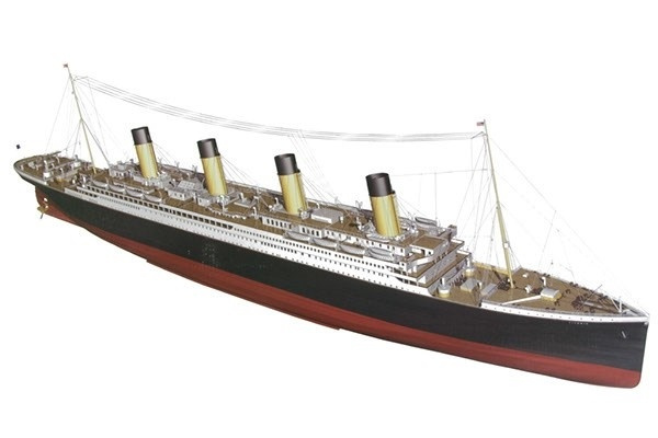 1:144 RMS Titanic Complete -Wooden hull i gruppen SPORT, FRITID & HOBBY / Hobby / Trämodeller / Skepp hos TP E-commerce Nordic AB (A05445)