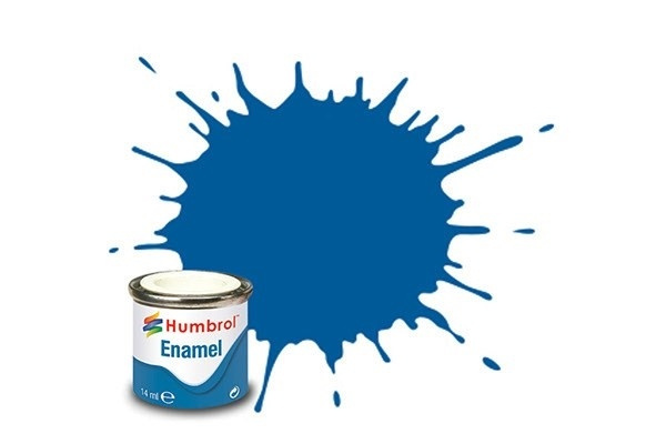Paint enamel gloss 14 ml french blue i gruppen SPORT, FRITID & HOBBY / Hobby / Hobbyfärger / Humbrol / Oljebaserad hos Teknikproffset Nordic AB (A05502)