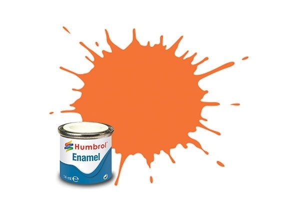 Paint enamel gloss 14 ml orange i gruppen SPORT, FRITID & HOBBY / Hobby / Hobbyfärger / Humbrol / Oljebaserad hos TP E-commerce Nordic AB (A05505)
