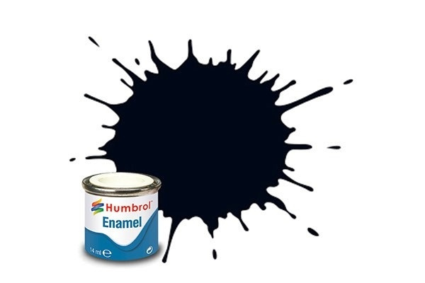Paint enamel matt 14 ml black i gruppen SPORT, FRITID & HOBBY / Hobby / Hobbyfärger / Humbrol / Oljebaserad hos TP E-commerce Nordic AB (A05520)