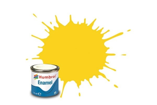 Paint enamel gloss 14 ml yellow i gruppen SPORT, FRITID & HOBBY / Hobby / Hobbyfärger / Humbrol / Oljebaserad hos TP E-commerce Nordic AB (A05545)