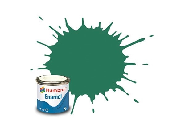 Paint enamel matt 14 ml mid green i gruppen SPORT, FRITID & HOBBY / Hobby / Hobbyfärger / Humbrol / Oljebaserad hos TP E-commerce Nordic AB (A05574)