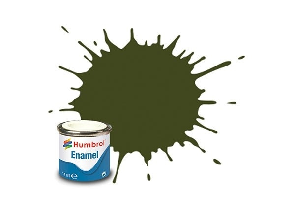 Paint enamel matt 14 ml olive drab i gruppen SPORT, FRITID & HOBBY / Hobby / Hobbyfärger / Humbrol / Oljebaserad hos TP E-commerce Nordic AB (A05608)