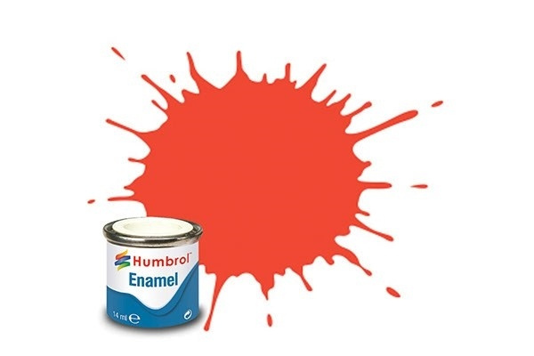 Paint enamel satin 14 ml signal red i gruppen SPORT, FRITID & HOBBY / Hobby / Hobbyfärger / Humbrol / Oljebaserad hos TP E-commerce Nordic AB (A05616)