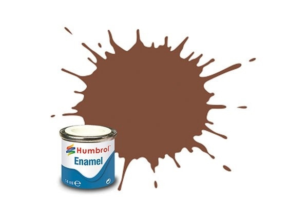 Paint enamel matt 14 ml brown i gruppen SPORT, FRITID & HOBBY / Hobby / Hobbyfärger / Humbrol / Oljebaserad hos TP E-commerce Nordic AB (A05617)