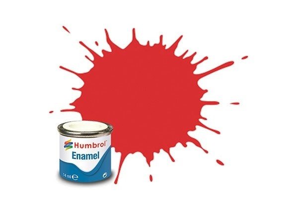 Paint enamel gloss 14 ml ferrari red i gruppen SPORT, FRITID & HOBBY / Hobby / Hobbyfärger / Humbrol / Oljebaserad hos Teknikproffset Nordic AB (A05626)