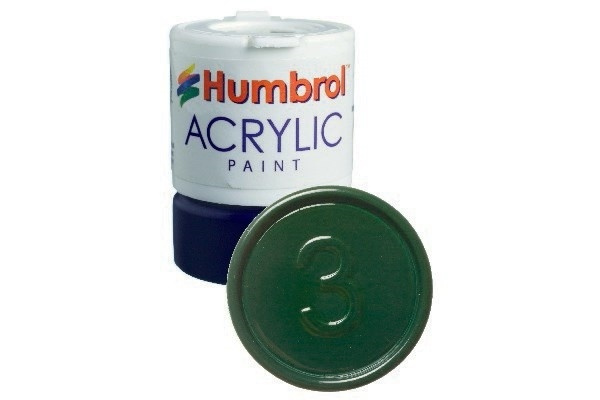 Acrylic maling Brunswick Green 14ml - replaced i gruppen SPORT, FRITID & HOBBY / Hobby / Hobbyfärger / Humbrol / Vattenbaserad hos TP E-commerce Nordic AB (A05639)