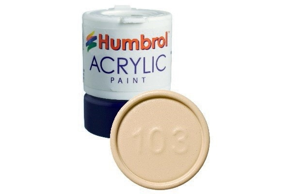 Acrylic maling Cream 12ml - Mat - replaced i gruppen SPORT, FRITID & HOBBY / Hobby / Hobbyfärger / Humbrol / Vattenbaserad hos TP E-commerce Nordic AB (A05654)