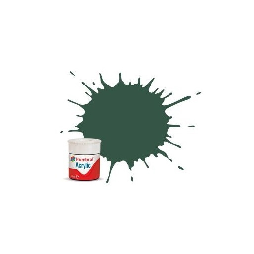 Acrylic maling US Dark Green 14ml - Mat i gruppen SPORT, FRITID & HOBBY / Hobby / Hobbyfärger / Humbrol / Vattenbaserad hos TP E-commerce Nordic AB (A05657)