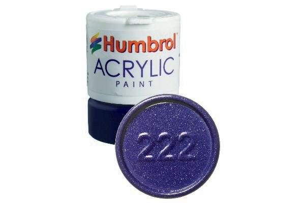 Acrylic maling Moonlight Blue 12ml - Metallic i gruppen SPORT, FRITID & HOBBY / Hobby / Hobbyfärger / Humbrol / Vattenbaserad hos TP E-commerce Nordic AB (A05667)