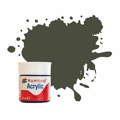 Acrylic maling 14ml dunkelgrün matt - replaced i gruppen SPORT, FRITID & HOBBY / Hobby / Hobbyfärger / Humbrol / Vattenbaserad hos TP E-commerce Nordic AB (A05684)