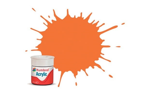 Acrylic maling orange 14ml - Klar replacement i gruppen SPORT, FRITID & HOBBY / Hobby / Hobbyfärger / Humbrol / Vattenbaserad hos TP E-commerce Nordic AB (A05731)