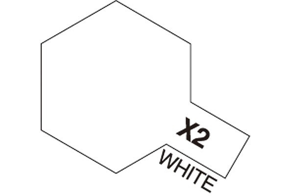 Acrylic Mini X-2 White i gruppen SPORT, FRITID & HOBBY / Hobby / Hobbyfärger / Tamiya / Vattenbaserad hos TP E-commerce Nordic AB (A05778)