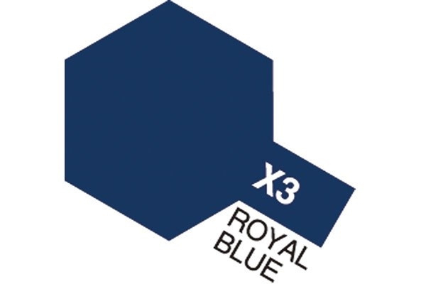 Acrylic Mini X-3 Royal Blue i gruppen SPORT, FRITID & HOBBY / Hobby / Hobbyfärger / Tamiya / Vattenbaserad hos TP E-commerce Nordic AB (A05779)