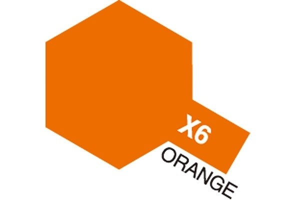 Acrylic Mini X-6 Orange i gruppen SPORT, FRITID & HOBBY / Hobby / Hobbyfärger / Tamiya / Vattenbaserad hos TP E-commerce Nordic AB (A05782)