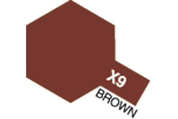 Acrylic Mini X-9 Brown i gruppen SPORT, FRITID & HOBBY / Hobby / Hobbyfärger / Tamiya / Vattenbaserad hos TP E-commerce Nordic AB (A05785)