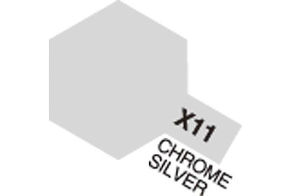Acrylic Mini X-11 Chrome Silver i gruppen SPORT, FRITID & HOBBY / Hobby / Hobbyfärger / Tamiya / Vattenbaserad hos TP E-commerce Nordic AB (A05787)