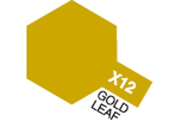 Acrylic Mini X-12 Gold Leaf i gruppen SPORT, FRITID & HOBBY / Hobby / Hobbyfärger / Tamiya / Vattenbaserad hos TP E-commerce Nordic AB (A05788)