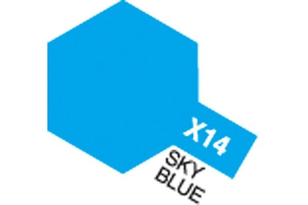Acrylic Mini X-14 Sky Blue i gruppen SPORT, FRITID & HOBBY / Hobby / Hobbyfärger / Tamiya / Vattenbaserad hos TP E-commerce Nordic AB (A05790)