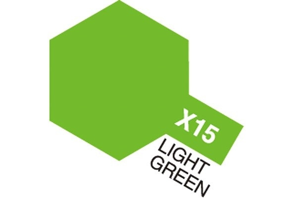 Acrylic Mini X-15 Light Green i gruppen SPORT, FRITID & HOBBY / Hobby / Hobbyfärger / Tamiya / Vattenbaserad hos TP E-commerce Nordic AB (A05791)