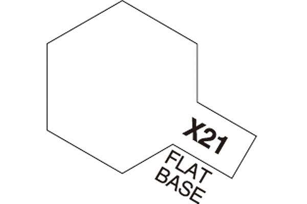 Acrylic Mini X-21 Flat Base i gruppen SPORT, FRITID & HOBBY / Hobby / Hobbyfärger / Tamiya / Vattenbaserad hos TP E-commerce Nordic AB (A05797)