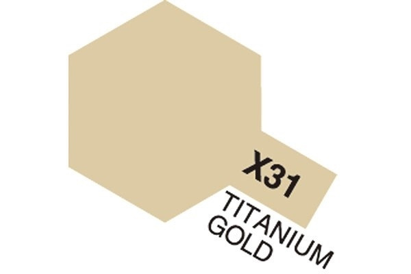 Acrylic Mini X-31 Titan. Gold i gruppen SPORT, FRITID & HOBBY / Hobby / Hobbyfärger / Tamiya / Vattenbaserad hos TP E-commerce Nordic AB (A05805)