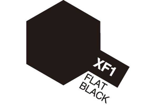 Acrylic Mini XF-1 Flat Black i gruppen SPORT, FRITID & HOBBY / Hobby / Hobbyfärger / Tamiya / Vattenbaserad hos TP E-commerce Nordic AB (A05810)