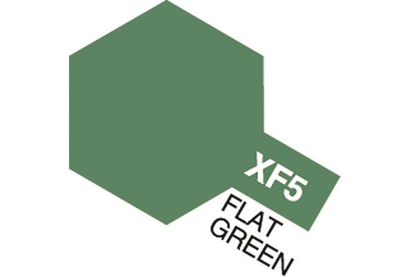 Acrylic Mini XF-5 Flat Green i gruppen SPORT, FRITID & HOBBY / Hobby / Hobbyfärger / Tamiya / Vattenbaserad hos TP E-commerce Nordic AB (A05814)
