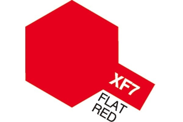 Acrylic Mini XF-7 Flat Red i gruppen SPORT, FRITID & HOBBY / Hobby / Hobbyfärger / Tamiya / Vattenbaserad hos TP E-commerce Nordic AB (A05816)