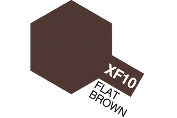 Acrylic Mini XF-10 Flat Brown i gruppen SPORT, FRITID & HOBBY / Hobby / Hobbyfärger / Tamiya / Vattenbaserad hos TP E-commerce Nordic AB (A05819)