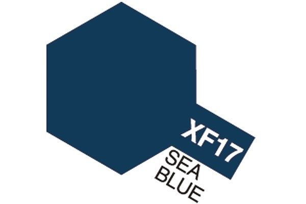 Acrylic Mini XF-17 Sea Blue i gruppen SPORT, FRITID & HOBBY / Hobby / Hobbyfärger / Tamiya / Vattenbaserad hos TP E-commerce Nordic AB (A05826)