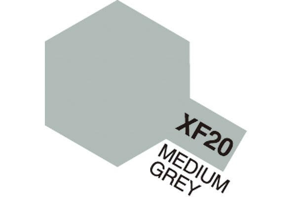 Acrylic Mini XF-20 Medium Grey i gruppen SPORT, FRITID & HOBBY / Hobby / Hobbyfärger / Tamiya / Vattenbaserad hos TP E-commerce Nordic AB (A05829)