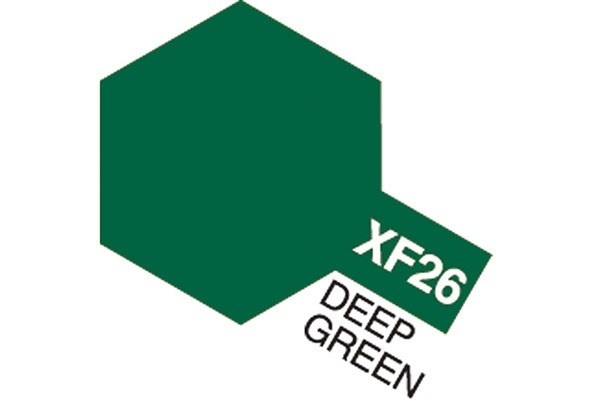Acrylic Mini XF-26 Deep Green i gruppen SPORT, FRITID & HOBBY / Hobby / Hobbyfärger / Tamiya / Vattenbaserad hos TP E-commerce Nordic AB (A05835)
