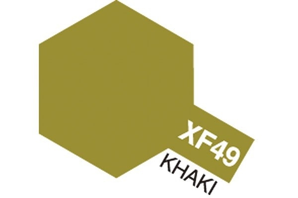 Acrylic Mini XF-49 Khaki i gruppen SPORT, FRITID & HOBBY / Hobby / Hobbyfärger / Tamiya / Vattenbaserad hos TP E-commerce Nordic AB (A05838)
