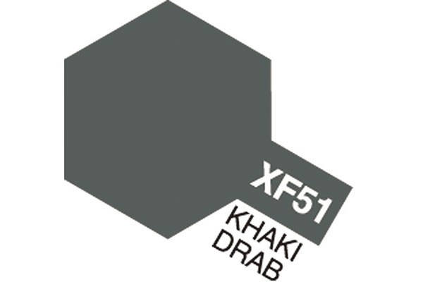 Acrylic Mini XF-51 Khaki Drab i gruppen SPORT, FRITID & HOBBY / Hobby / Hobbyfärger / Tamiya / Vattenbaserad hos TP E-commerce Nordic AB (A05840)