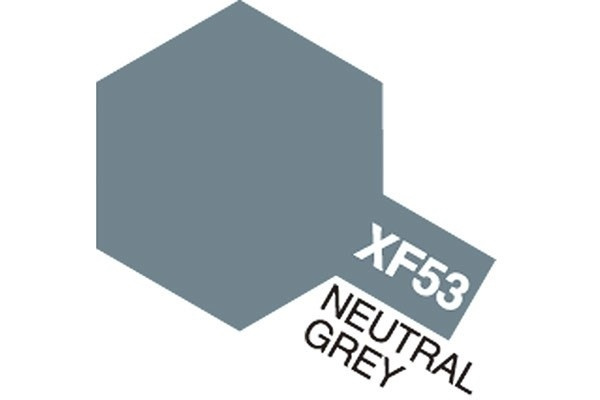 Acrylic Mini XF-53 Neutral Grey i gruppen SPORT, FRITID & HOBBY / Hobby / Hobbyfärger / Tamiya / Vattenbaserad hos TP E-commerce Nordic AB (A05842)